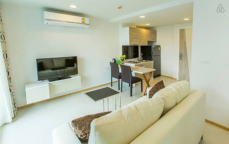 Nice, studio, for rent, Acqua Jomtien, condo, night market, beach