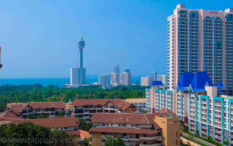 Penthouse for rent i Jomtien, Chateau Dale condo for rent, Jomtien condo for rent, Real Estate agent Jomtien, Ocean view condo Jomtien