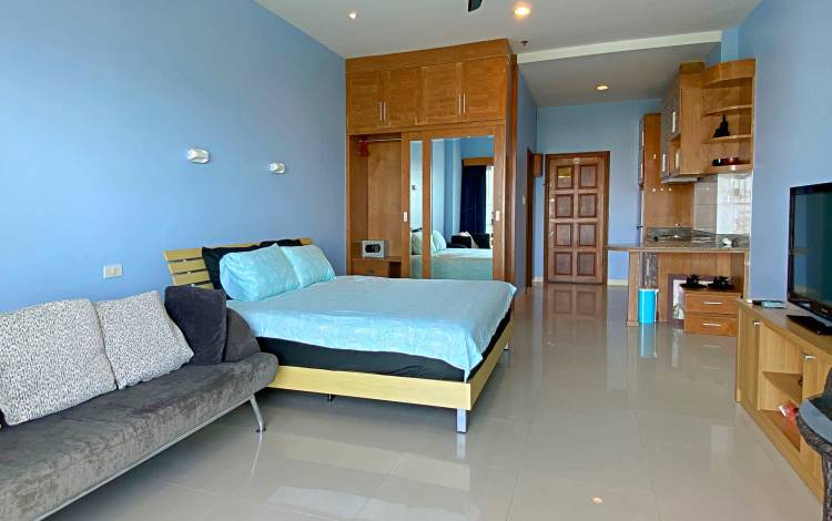 Top, floor, studio, rent, Pattaya, side, View Talay 5D