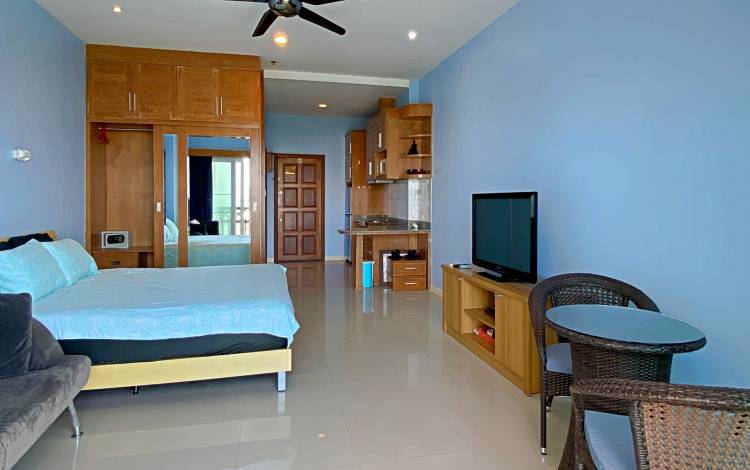 Top, floor, studio, rent, Pattaya, side, View Talay 5D