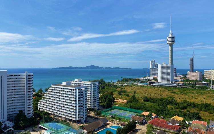 Top, floor, studio, rent, Pattaya, side, View Talay 5D