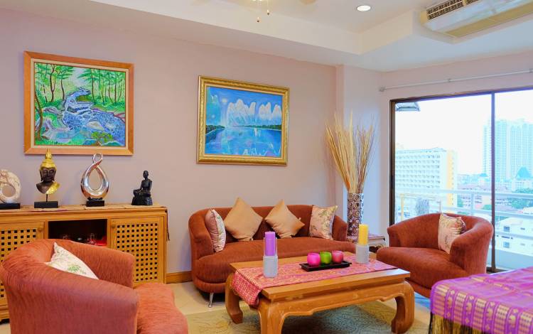 Nicely, furnished, 1-bedroom, condo, View Talay 2B, Jomtien, for rent