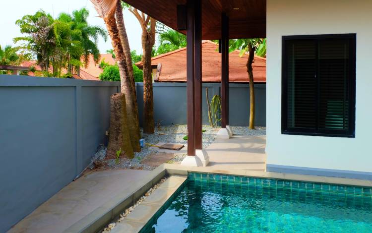 2-bedroom, house, pool, villa, for rent, Mabprachan Lake, East Pattaya