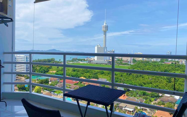 studio, for rent, Jomtien, View Talay 5D, Ocean View, City View