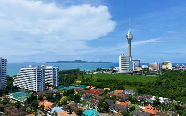 studio, for rent, Jomtien, View Talay 5D, Ocean View, City View