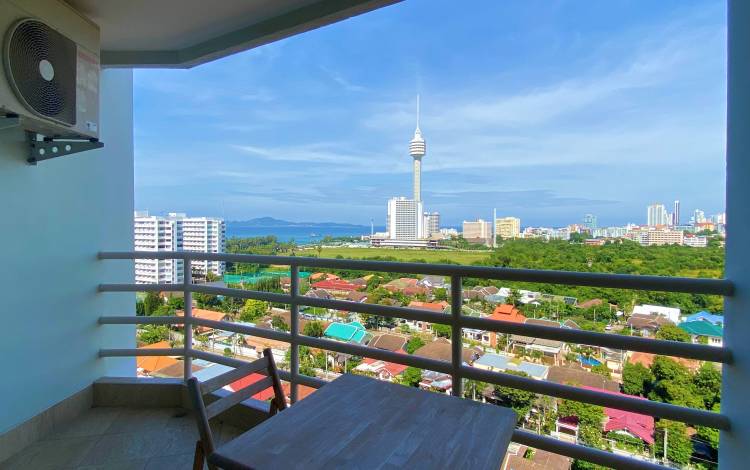 Nice, studio, View Talay 5D, Jomtien, rent, long-term, Pattaya side