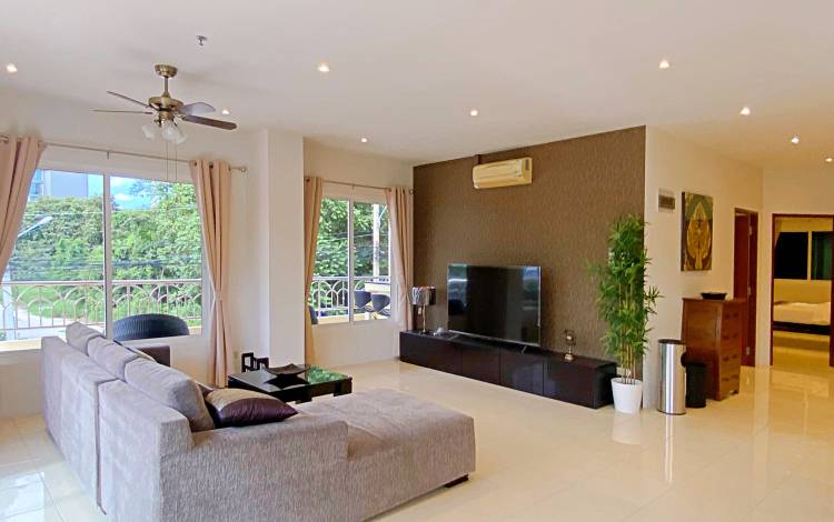 Spacious, condo, for rent, 2-bedroom, Cozy Beach, Pattaya, Nordic Park Hill, low floor