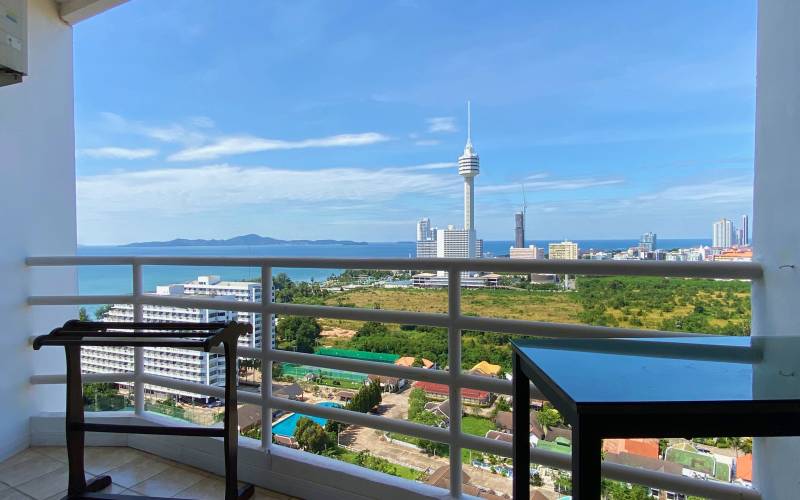 Top, floor, studio, rent, Pattaya, side, View Talay 5D