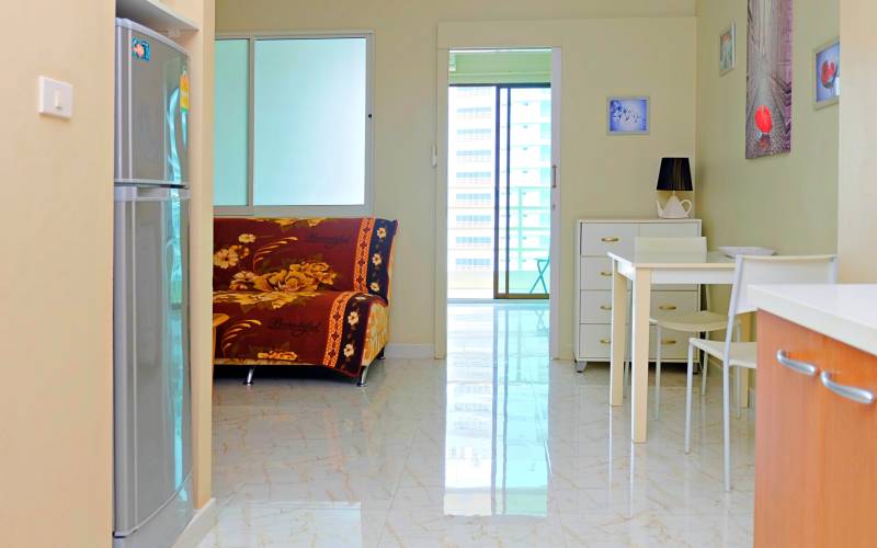 1-bedroom, converted, 1-bed, condo, View Talay 5C, Jomtien, for rent