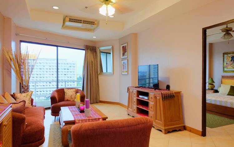 Nicely, furnished, 1-bedroom, condo, View Talay 2B, Jomtien, for rent