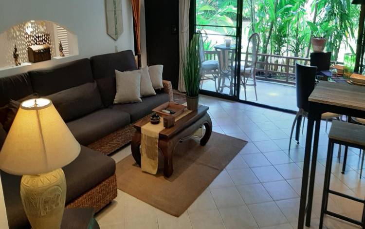 1-bedroom, Chateau Dale, for rent, Jomtien, ThaBali, Garden access