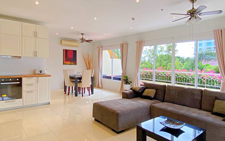 Spacious, condo, for rent, 2-bedroom, Cozy Beach, Pattaya, Nordic Park Hill, low floor