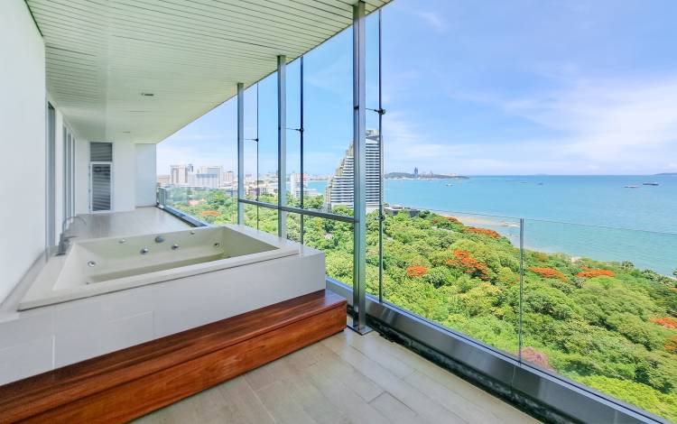 Exclusive beachfront condo for sale, 3 bedroom condo for sale in The Cove, Pattaya exclusive properties, Wongamat condo for sale, Property Excellence