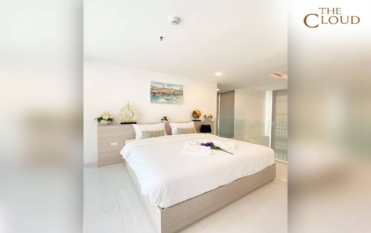 Large 1 bedroom duplex condo for rent in Pattaya, Large 1 bedroom condo for rent in Pattaya, The Cloud condominium for rent, Property Excellence, Pattaya condo rental